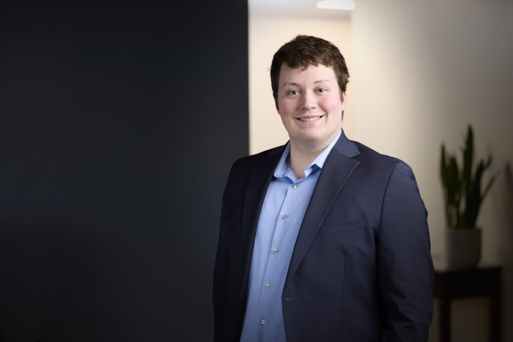An image of Andrew Whitelaw, Client Accountant in the MW&CO. office in Woodstock. Supporting Oxford County.