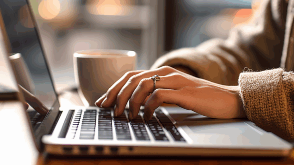 An image of local small business owner in Woodstock who is reading a blog from MW&CO in Woodstock.