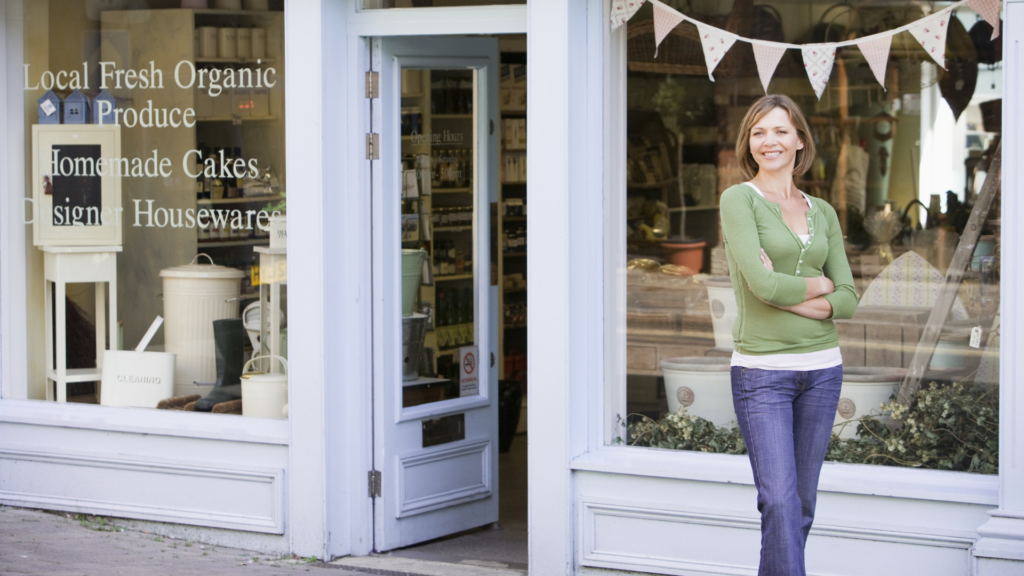 An image of a small business owner in Oxford County who recently hired MW&CO to help her with her corporate tax planning and compliance